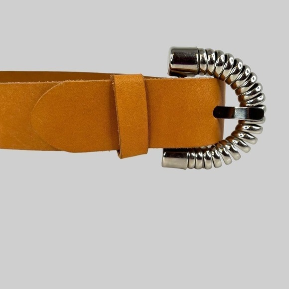 OMEGA Leather Belt in Tan Women's Size Medium - Picture 3 of 12